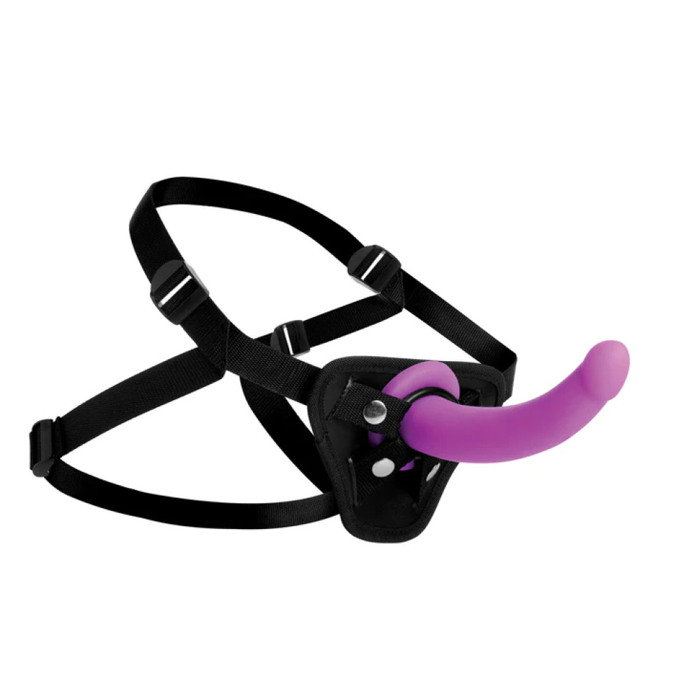 Страпон на ремневой системе Strap U, силиконовый, фиолетовый, 17 х 4.3 см фото №0 — секс игрушки: Украина, NO TABOO