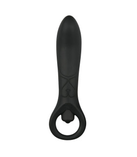 Анальный вибратор Easytoys, силиконовый, черный, 15.5 х 3 см - No Taboo