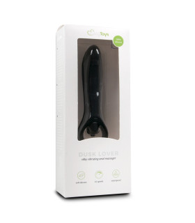 Анальный вибратор Easytoys, силиконовый, черный, 15.5 х 3 см - No Taboo