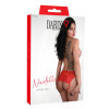 Трусики сексуальные с интимным вырезом S/M Nicolette Daring Intimates, красные, фото №3 — секс шоп Украина, NO TABOO