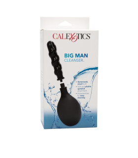 Анальный душ с рельефной насадкой Big Man Cleanser CalExotics, черный, 420 мл - No Taboo