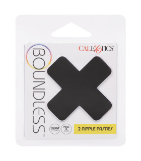 Пэстисы на соски в форме крестов Boundless CalExotics, самоклеящиеся, черные - No Taboo