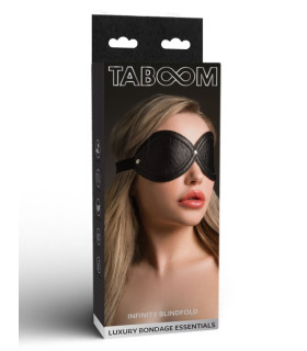 Маска на глаза Infinity Taboom, веганская кожа, черная - No Taboo
