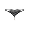 Стринги эротичные с жемчугом S/M Daring Intimates, черные, фото №4 — секс шоп Украина, NO TABOO