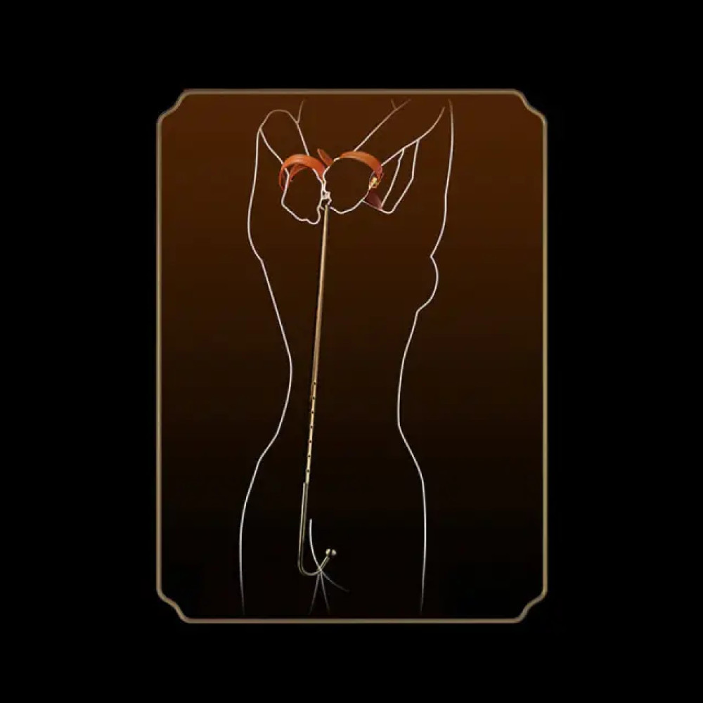 Анальный крюк с одним шариком и удлинителем Lockink, металлический, золотой, фото №7 — секс шоп Украина, NO TABOO