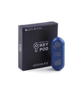 Кейс для ключей Key Pod Lockink, с управлением через телефон, синий - No Taboo