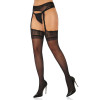 Колготы сексуальные с имитацией чулок One Size Daring Intimates, с кружевом, черные, фото №4 — секс шоп Украина, NO TABOO