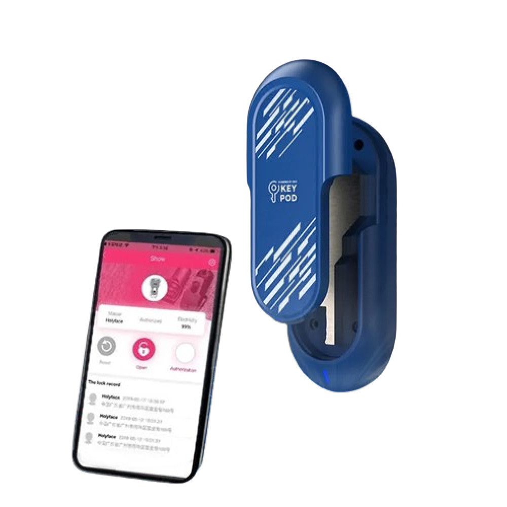 Кейс для ключей Key Pod Lockink, с управлением через телефон, синий фото №0 — секс игрушки: Украина, NO TABOO