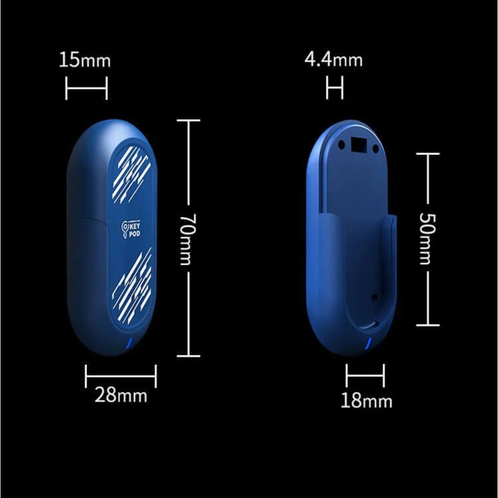 Кейс для ключей Key Pod Lockink, с управлением через телефон, синий фото №11 — секс игрушки: Украина, NO TABOO