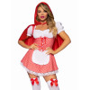 Сексуальный костюм Красной Шапочки М Leg Avenue Fairytale Miss Red, 2 предмета, красный, фото №3 — секс шоп Украина, NO TABOO