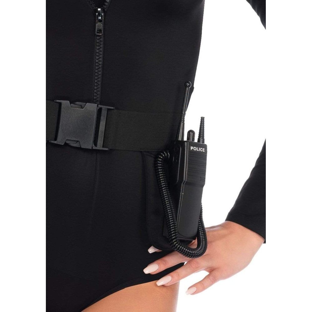 Костюм секси полицейской XS Leg Avenue SWAT Babe, 5 предметов, черный, фото №5 — секс шоп Украина, NO TABOO