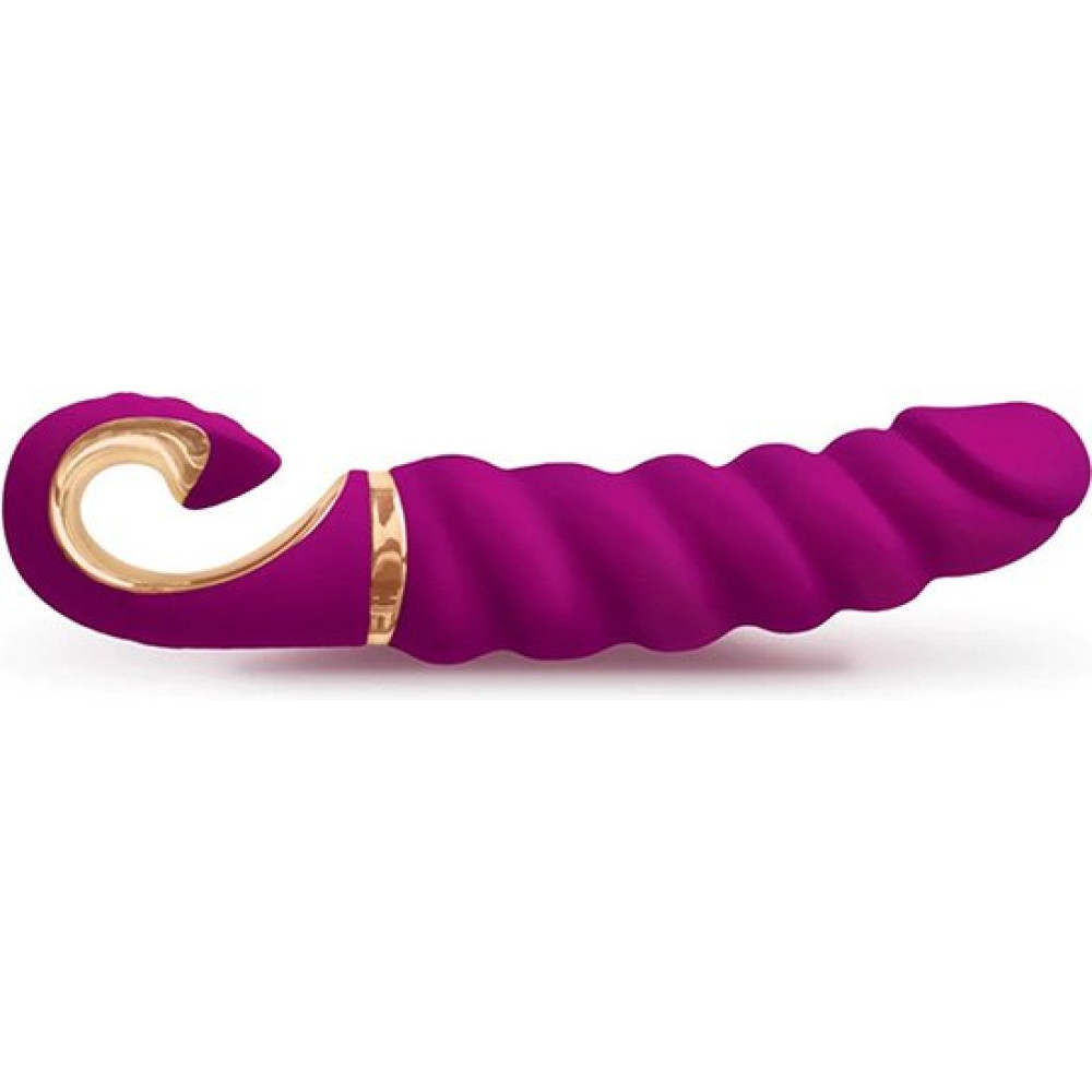 Вибратор рельефный Gjack Mini Gvibe фуксия, 19 х 3.5 см фото №3 — секс игрушки: Украина, NO TABOO