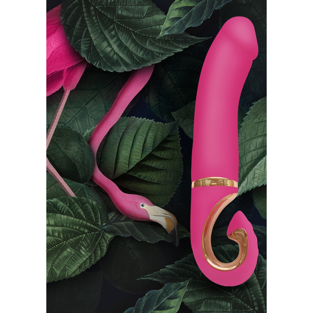Вибратор нереалистичный Gjay Gvibe, розовый, 19 х 3.5 см фото №5 — секс игрушки: Украина, NO TABOO