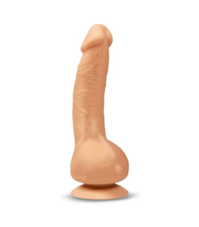Вибратор реалистичный на присоске Greal Mini Gvibe, бежевый, 18 х 3 см - No Taboo