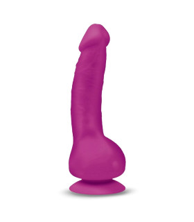Вибратор реалистичный на присоске Greal Mini Gvibe фуксия, 18 х 3 см - No Taboo
