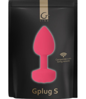 Анальная пробка с вибрацией S Gplug Gvibe, силиконовая, розовая, 8.2 х 3 см - No Taboo