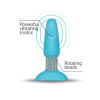 Анальная пробка с вибрацией и имитацией римминга b-Vibe Rimming Plug 2, черная, 15 х 3.8 см фото №6 — секс игрушки: Украина, NO TABOO