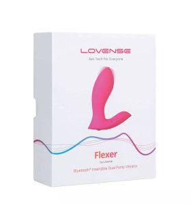 Вібратор у трусики з додатком Flexer Lovense, силіконовий, рожевий, 10 х 3.5 см - No Taboo
