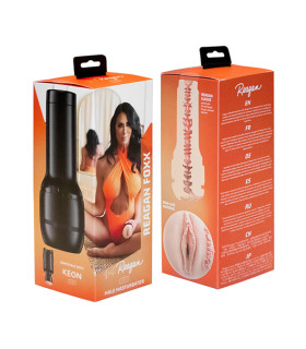 Мастурбатор вагина реалистичный FeelStars Reagan Fox Kiiroo, киберкожа, 22 см х 8.4 см - No Taboo