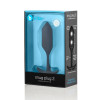Анальная пробка со смещенным центром тяжести B-Vibe Snug Plug 2, силиконовая, черная, 10.5 х 3 см фото №2 — секс игрушки: Украина, NO TABOO