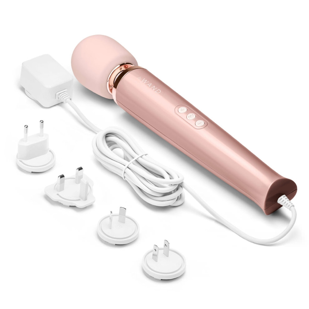 Вибратор-микрофон с кабелем Le Wand Plug-In, силиконовый, розовый, 34 х 6 см фото №6 — секс игрушки: Украина, NO TABOO