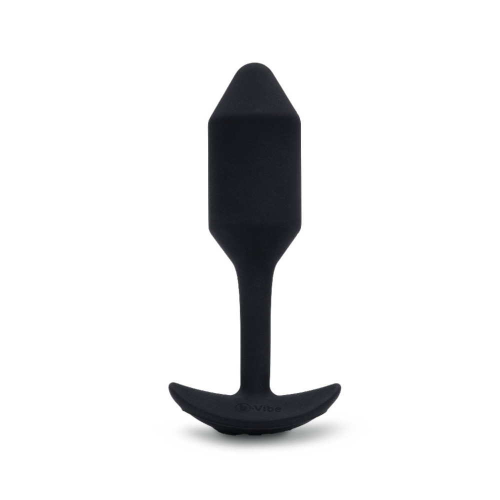 Анальная пробка с вибрацией Snug Plug 2 B-Vibe, силиконовая, черная, 13.8 х 3.7 см фото №0 — секс игрушки: Украина, NO TABOO