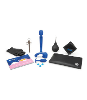 Набор секс-игрушек b-Vibe Anal Massage And Education Set, синий, 9 предметов - No Taboo