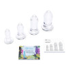 Набор анальных пробок Dilators B-Vibe, стеклянные, прозрачные, 4 шт. фото №5 — секс игрушки: Украина, NO TABOO