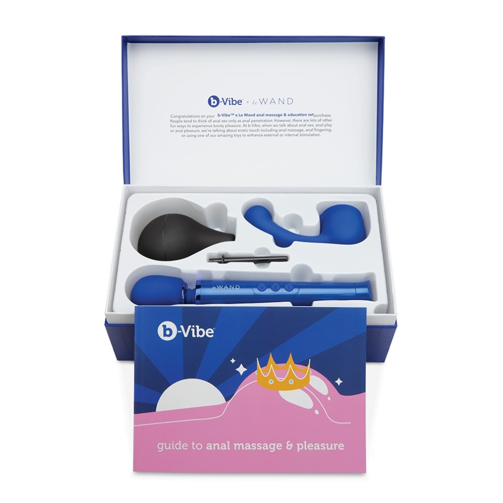 Набор секс-игрушек b-Vibe Anal Massage And Education Set, синий, 9 предметов фото №6 — секс игрушки: Украина, NO TABOO