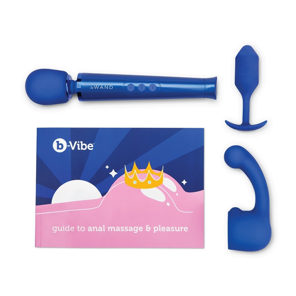 Набор секс-игрушек b-Vibe Anal Massage And Education Set, синий, 9 предметов фото №3 — секс игрушки: Украина, NO TABOO