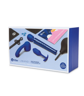 Набор секс-игрушек b-Vibe Anal Massage And Education Set, синий, 9 предметов - No Taboo