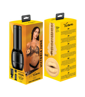 Мастурбатор рот реалистичный FeelStars Victoria June Kiiroo, киберкожа, 24 см х 9 см - No Taboo