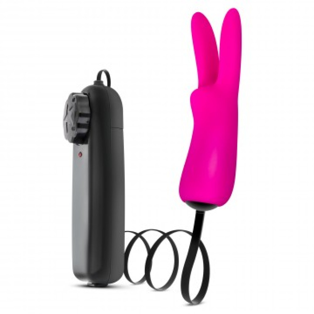 Вибратор для клитора в форме кролика с проводным пультом Luxe Rabbit Blush, розовый фото №3 — секс игрушки: Украина, NO TABOO