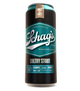 Мастурбатор Blush Schags у формі пивною банки, чорний, 19.6 х 7.6 см - No Taboo