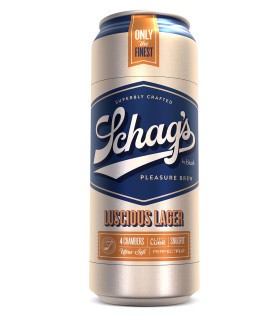 Мастурбатор Blush Schags в виде пивной банки, бежевый, 19.6 х 7.6 см - No Taboo