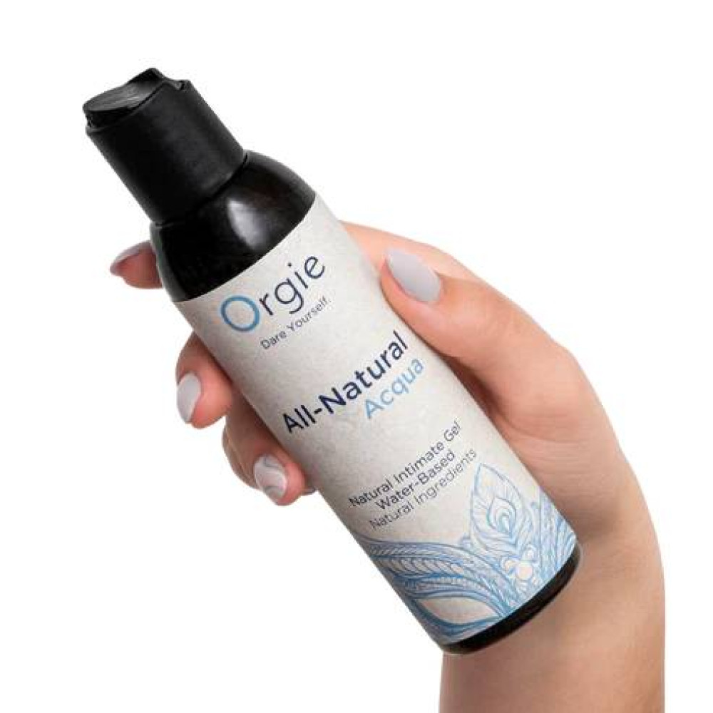 Лубрикант натуральный Orgie All-Natural Acqua на водной основе, 150 мл, фото №2 — секс шоп Украина, NO TABOO