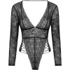 Боди сексуальное ажурное XS/S Merlys Obsessive, черное, фото №3 — секс шоп Украина, NO TABOO