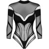 Боди сексуальное с интимным вырезом XL/XXL B135 Obsessive, черное, фото №3 — секс шоп Украина, NO TABOO