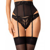 Пояс для чулок сексуальный полупрозрачный XS/S Serena Love Obsessive, черный, фото №1 — секс шоп Украина, NO TABOO