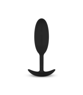 Анальная пробка M Easytoys, силиконовая, черная, 10.4 х 3 см - No Taboo