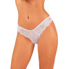 Трусики эротичные кружевные XS/S Heavenlly Obsessive, белые, фото №1 — секс шоп Украина, NO TABOO