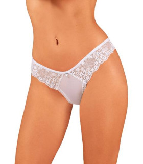 Трусики эротичные кружевные XS/S Heavenlly Obsessive, белые - No Taboo