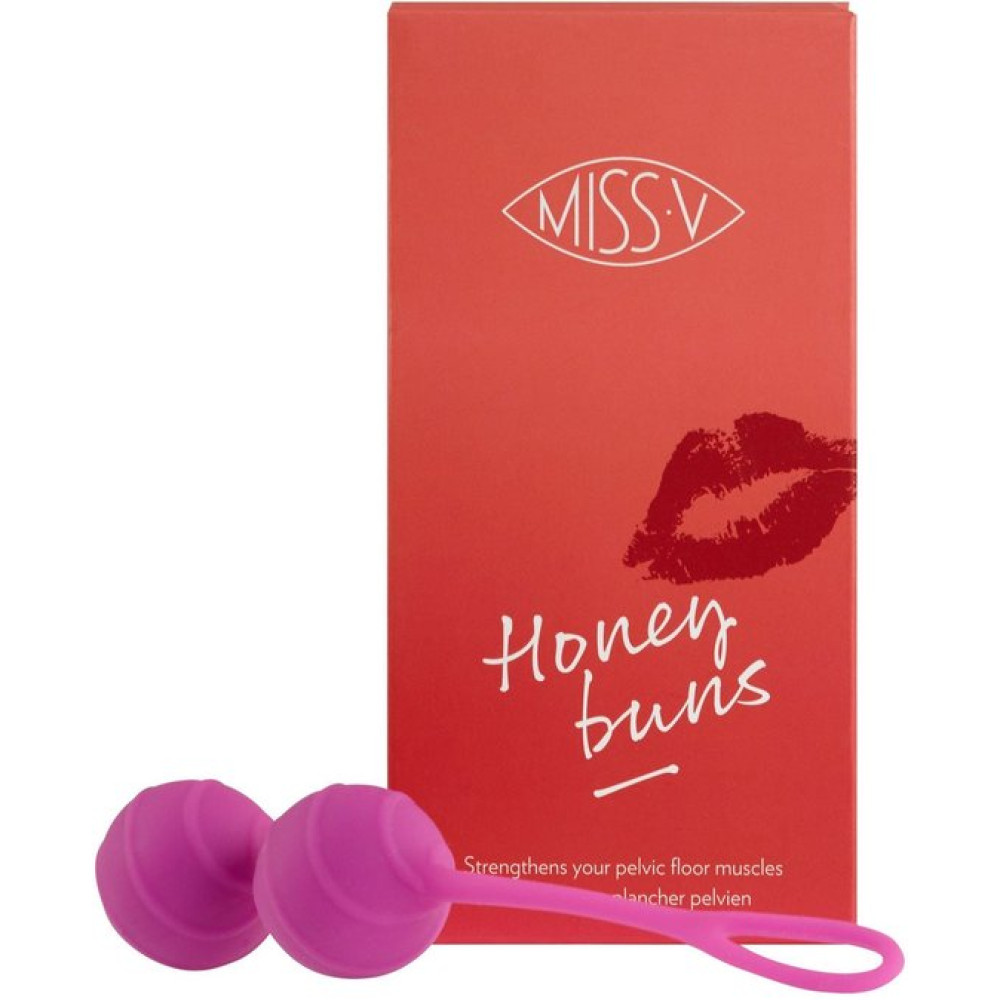 Вагинальные шарики Honeybuns Miss V, силиконовые, фиолетовые, 80 г фото №0 — секс игрушки: Украина, NO TABOO