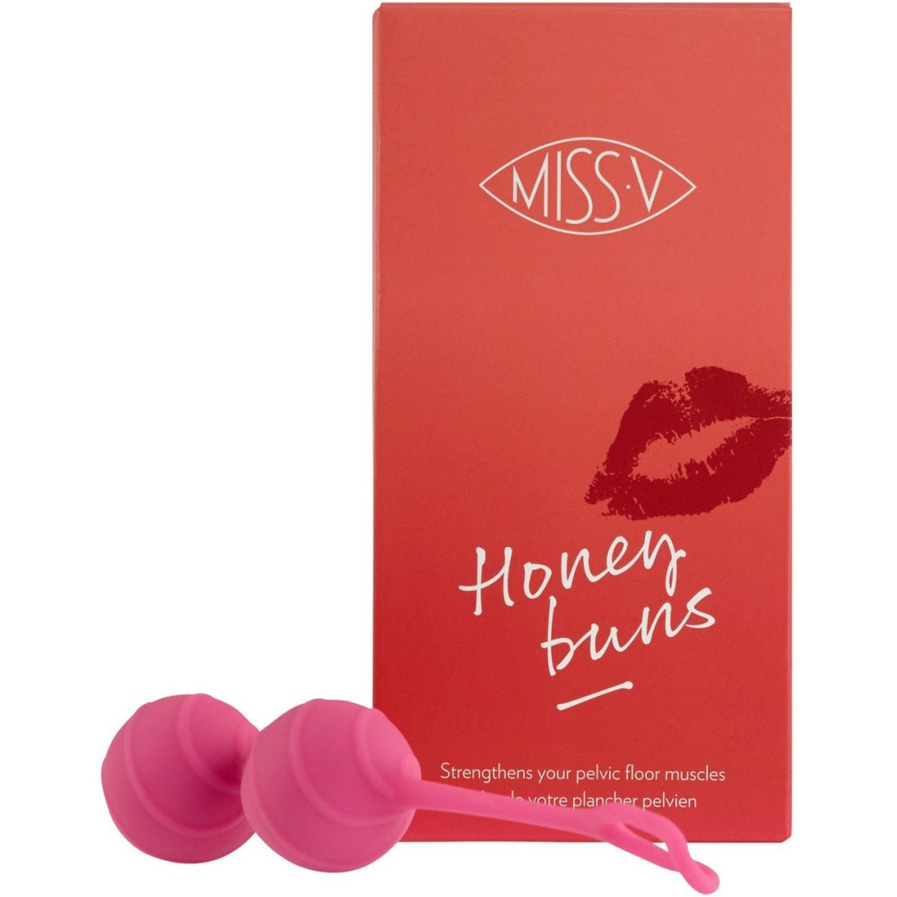 Вагинальные шарики Honeybuns Miss V, силиконовые, розовые, 80 г фото №0 — секс игрушки: Украина, NO TABOO