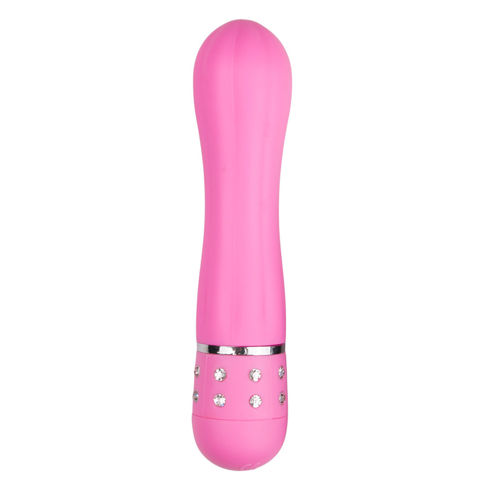 Мини-вибратор со стразами Easytoys, розовый, 11.4 х 2.4 см фото №0 — секс игрушки: Украина, NO TABOO