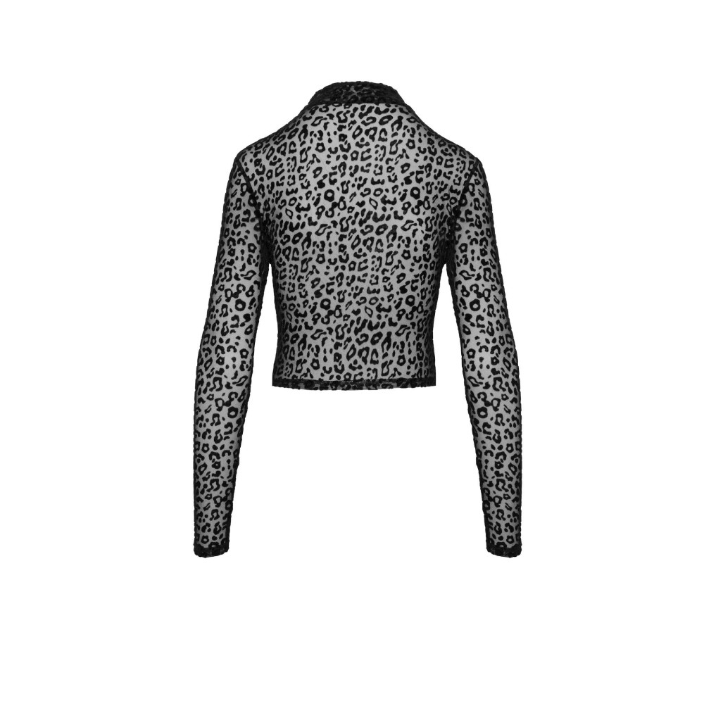 Топ сексуальный с леопардовым принтом S F289 Noir Handmade, черный, фото №4 — секс шоп Украина, NO TABOO