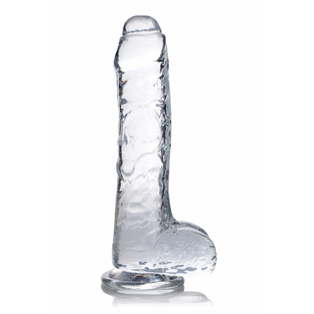 Фаллоимитатор реалистичный Jock Curve Toys, с присоской, прозрачный, 21.3 х 4.3 см фото №0 — секс игрушки: Украина, NO TABOO