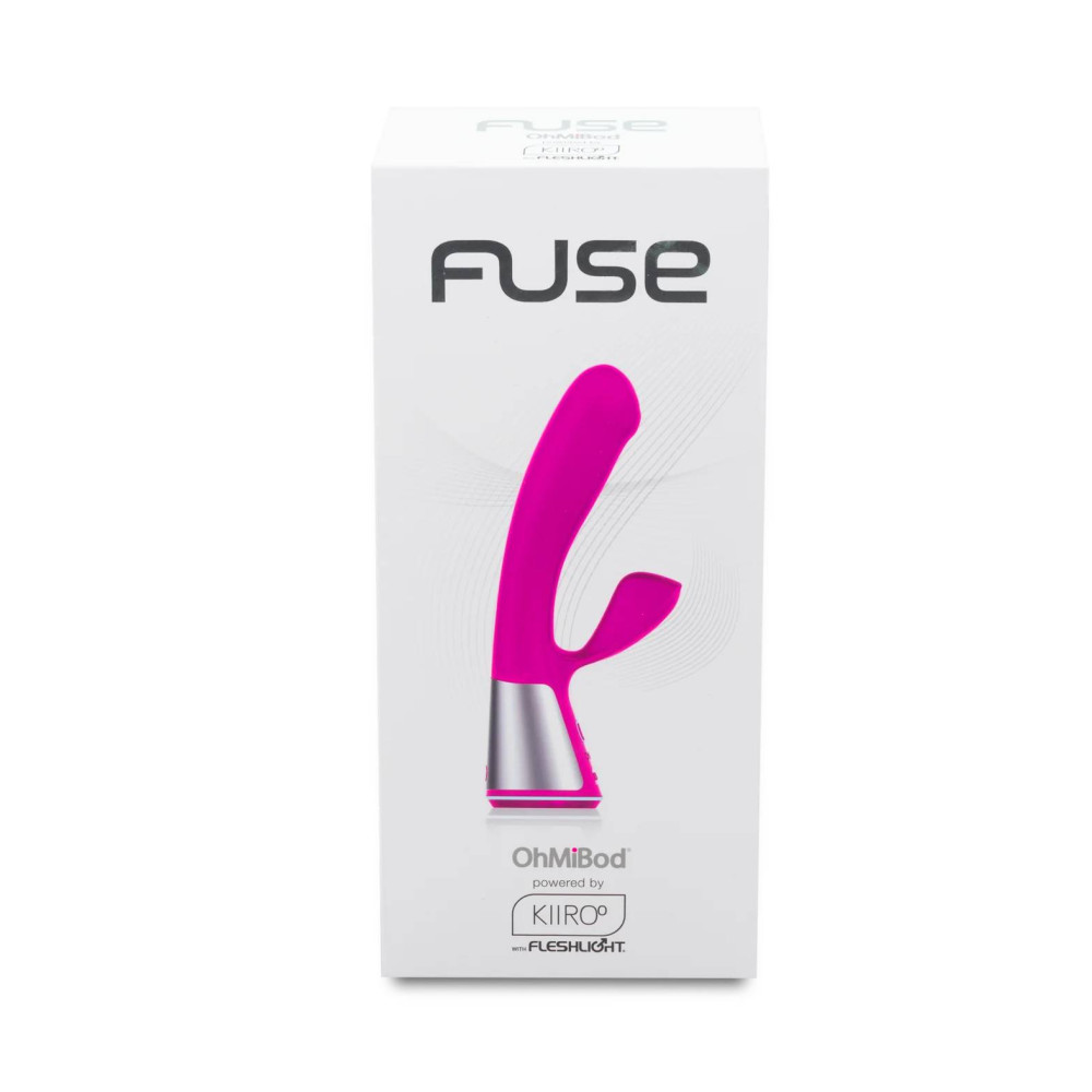 Вибратор-кролик Ohmibod Fuse с интерактивным подключением, розовый, 18 х 3.4 см фото №2 — секс игрушки: Украина, NO TABOO