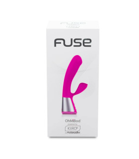 Вібратор-кролик Ohmibod Fuse з інтерактивним підключенням, рожевий, 18 х 3.4 см - No Taboo