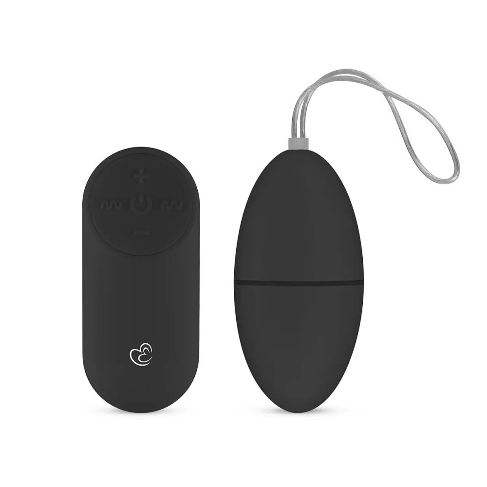 Виброяйцо с дистанционным пультом Easytoys, черное, 7 х 3.5 см фото №0 — секс игрушки: Украина, NO TABOO